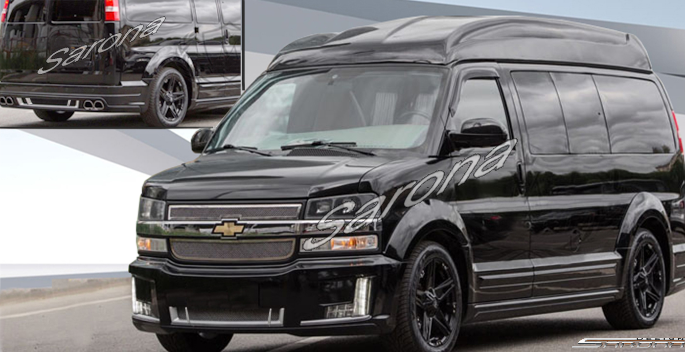 Custom Chevy Express Van  All Styles Body Kit (2003 - 2025) - $6500.00 (Part #CH-059-KT)
